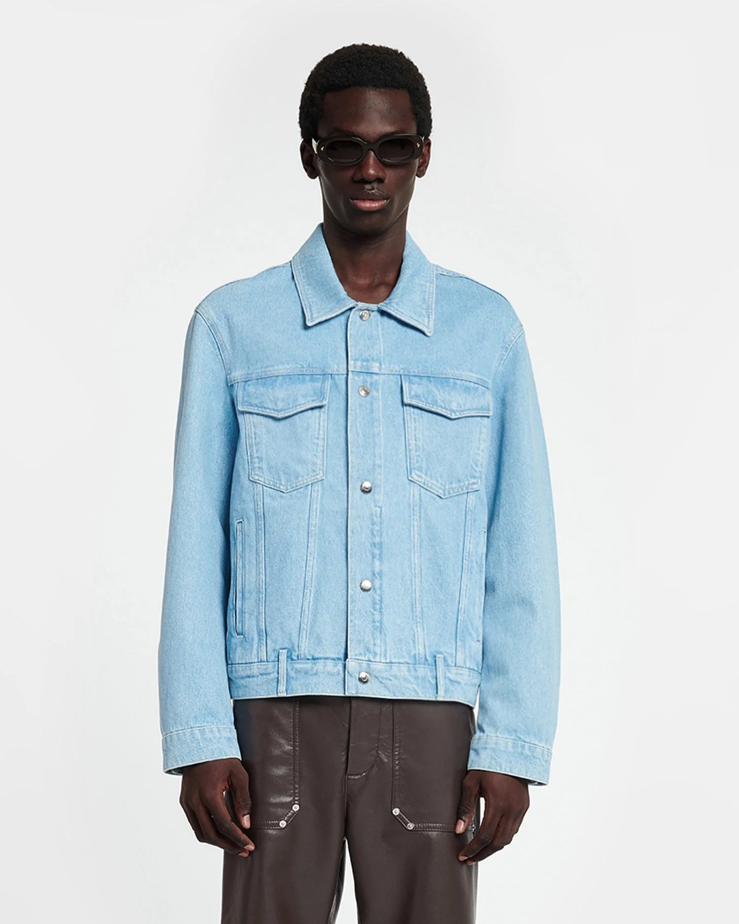 Patch Pocket Denim Jacket - 1
