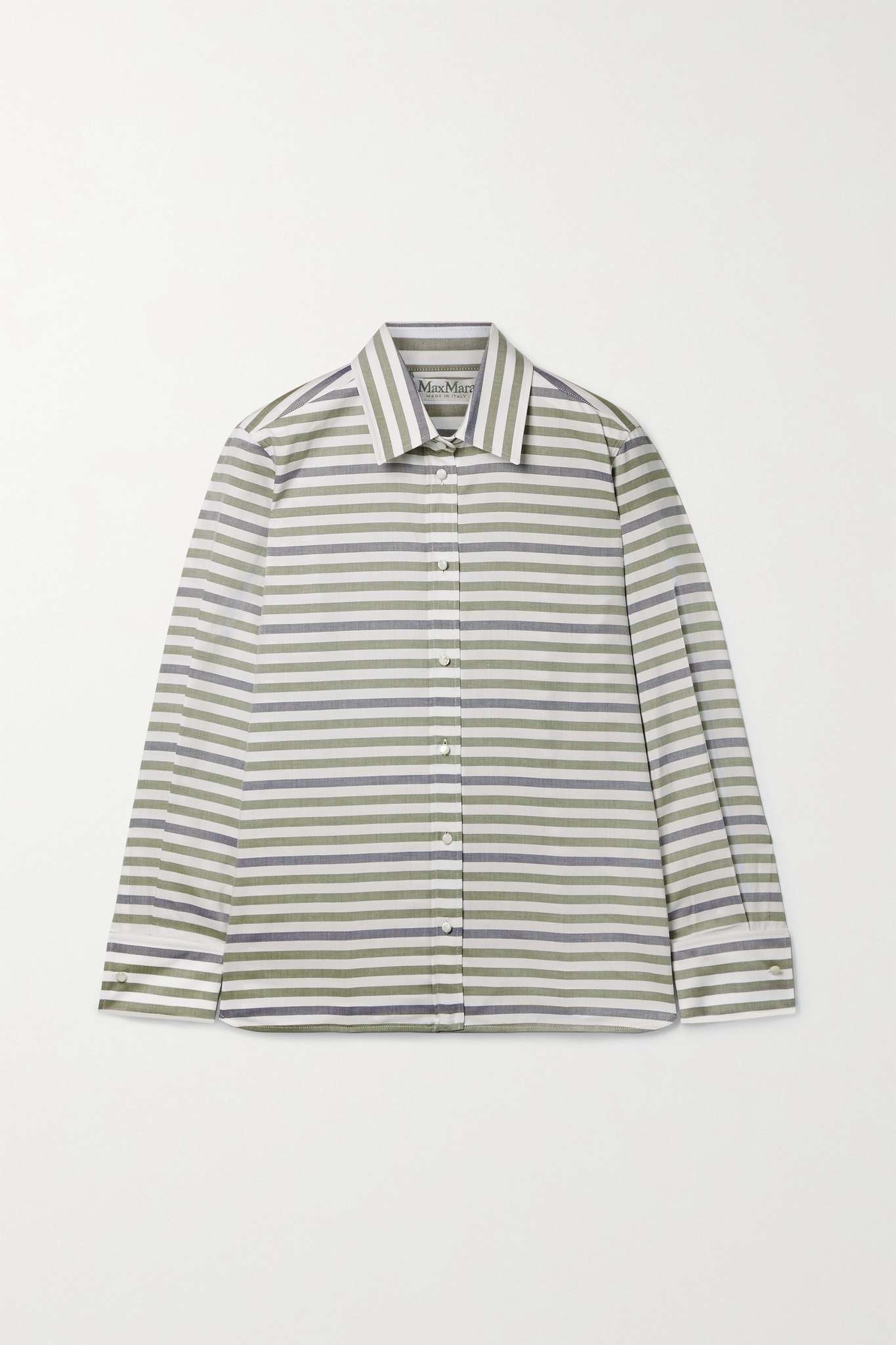 Davy striped cotton Oxford shirt - 1