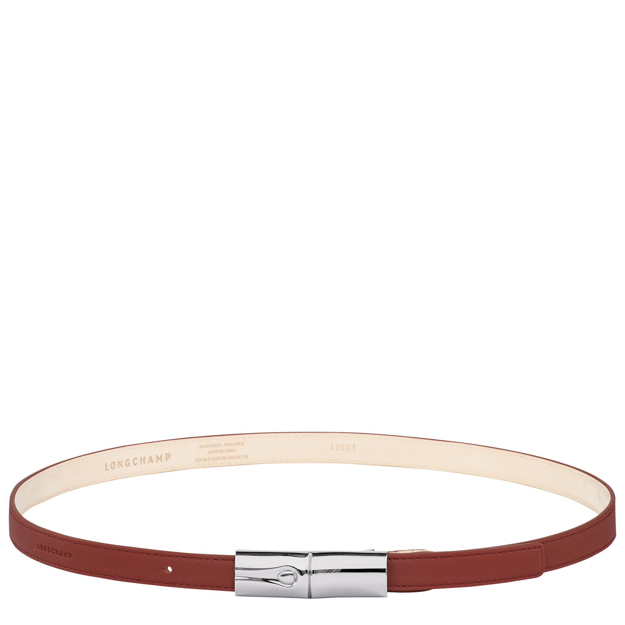Roseau Essential Ladies' belt Mahogany - Leather - 1