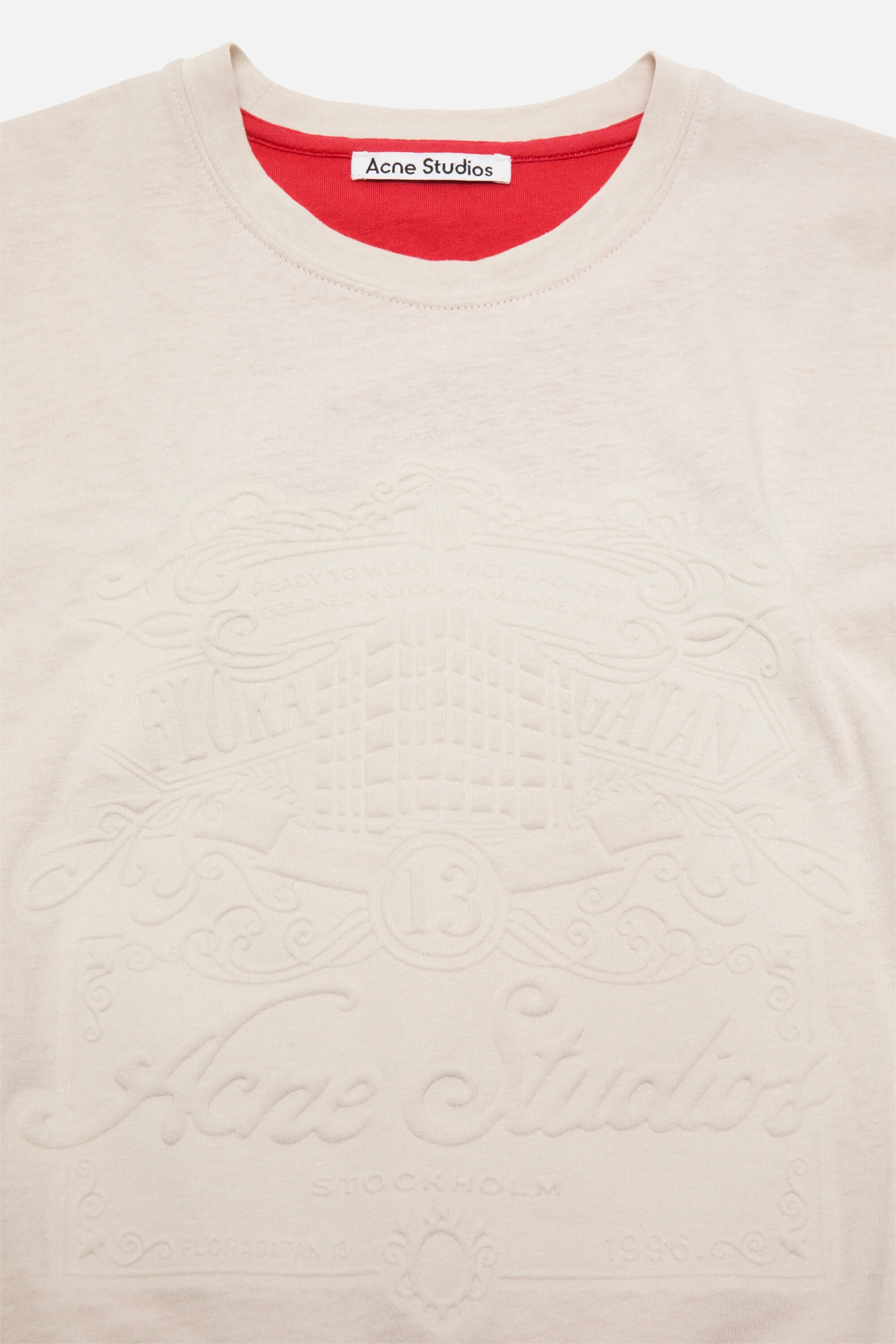 Embossed logo t-shirt - White/red - 5