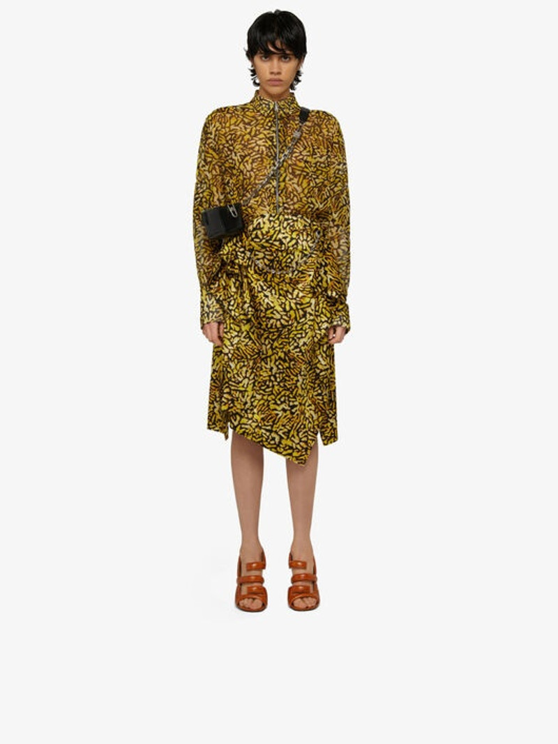 Givenchy PRINTED SHIRT IN SILK WITH ZIP outlook