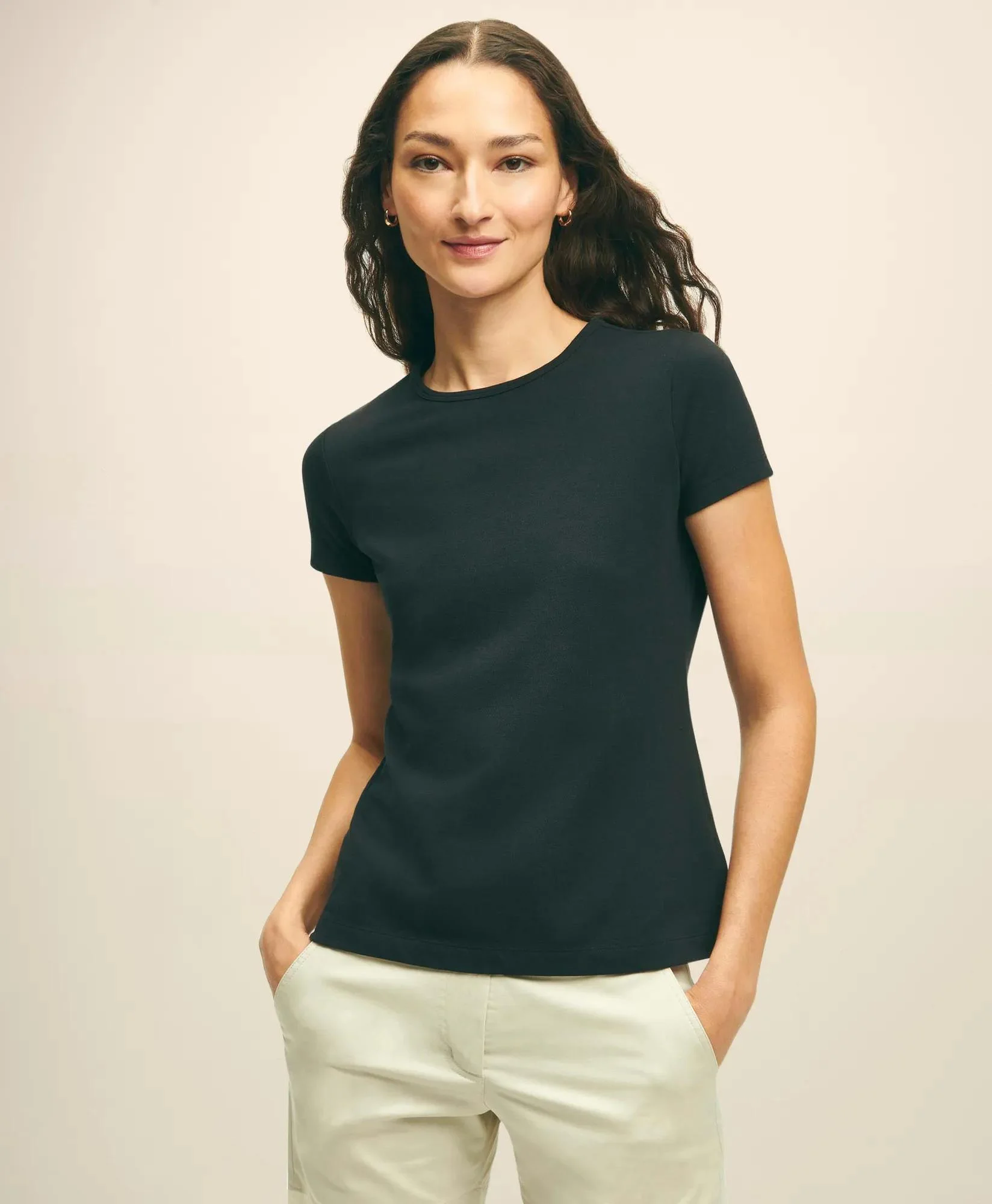 Elevated Cotton Modal Pique T-Shirt - 1