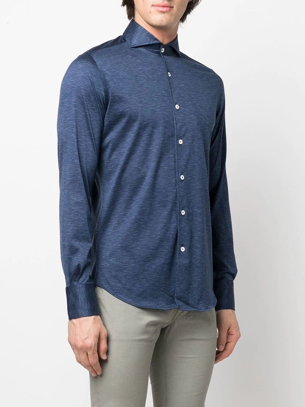 long-sleeve chambray shirt - 3