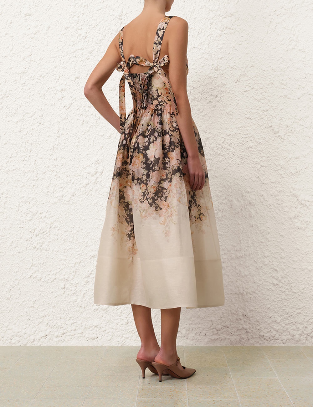 Zimmermann ILLUSTRATION MIDI DRESS | REVERSIBLE