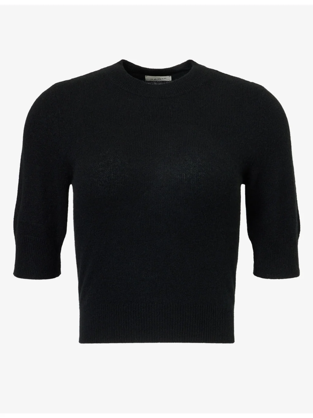 Boxy Short-Sleeve Cashmere Jumper - 1