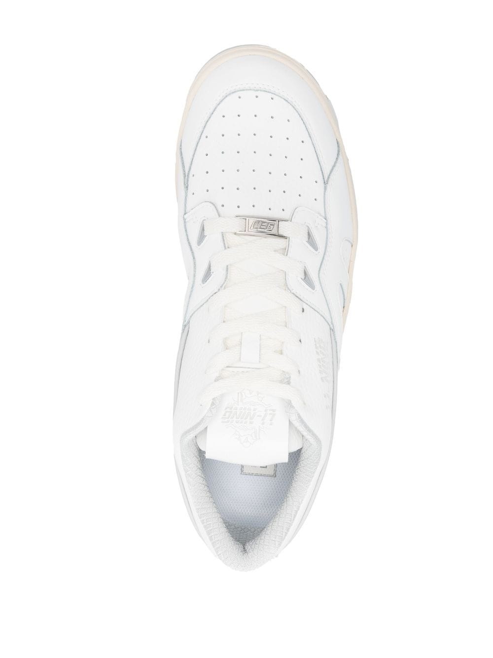 panelled low-top sneakers - 4