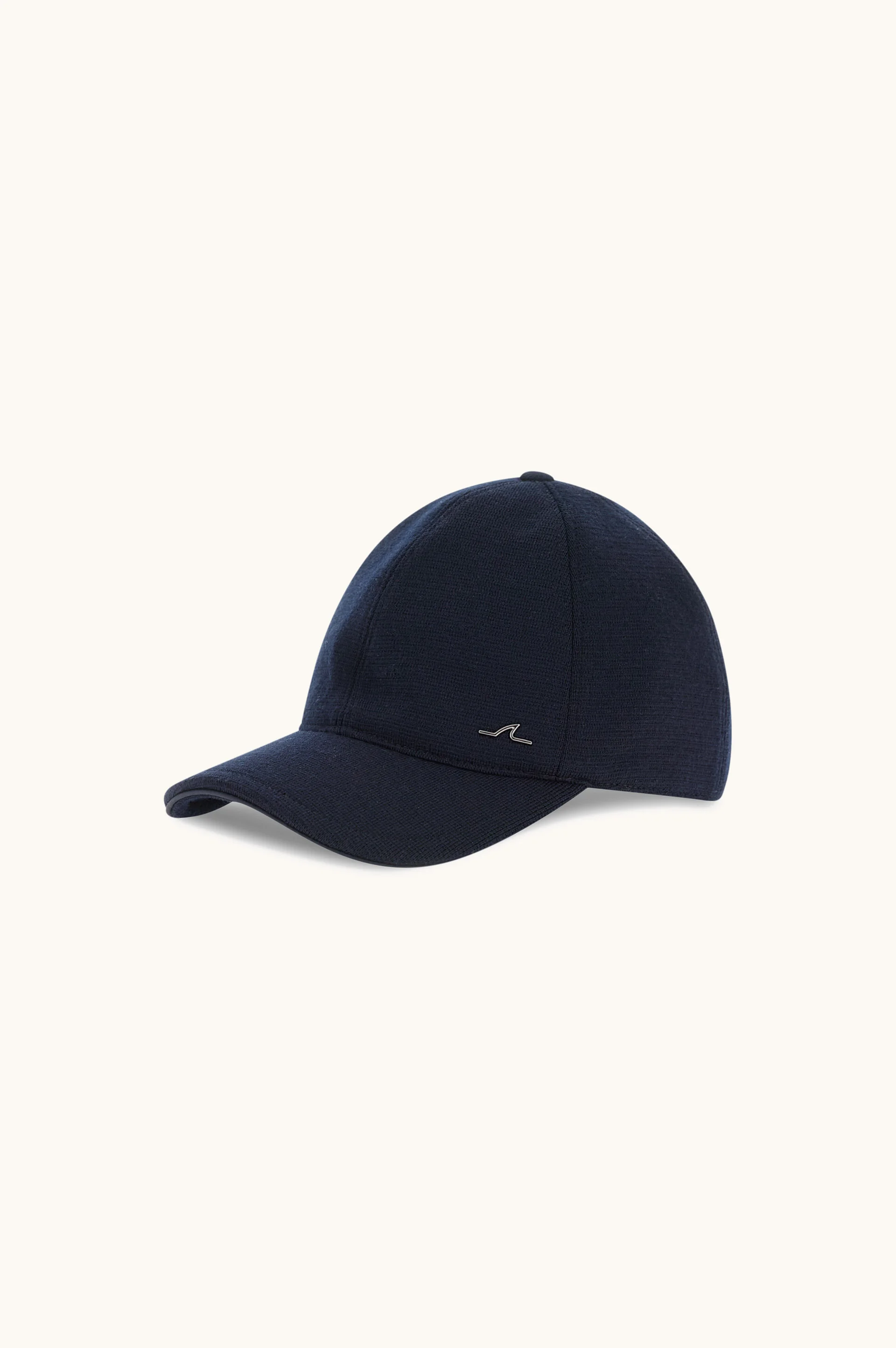 WOOL BASEBALL CAP WITH METAL SHARK FIN - 1