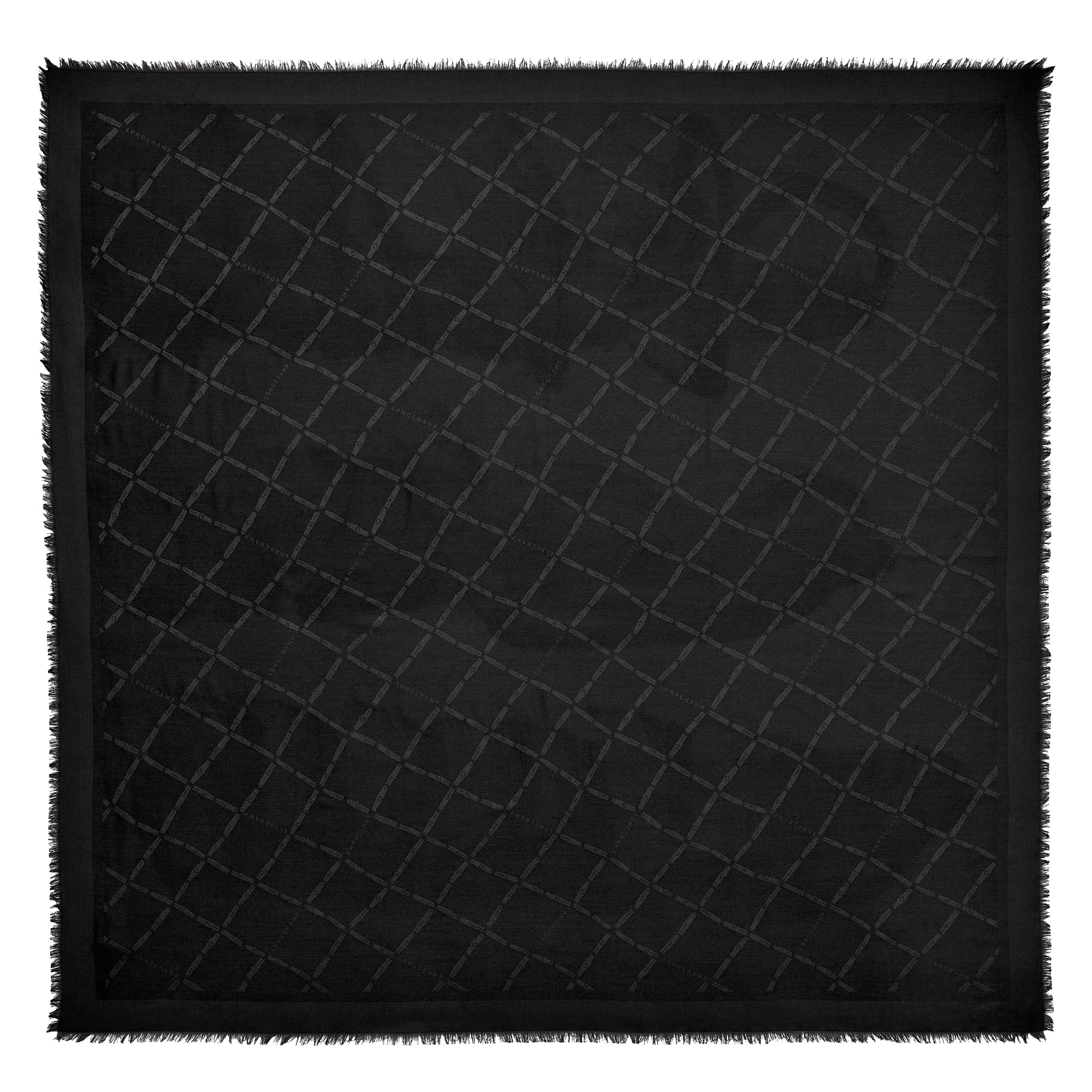 Roseau Shawl Black - Silk Blend - 1