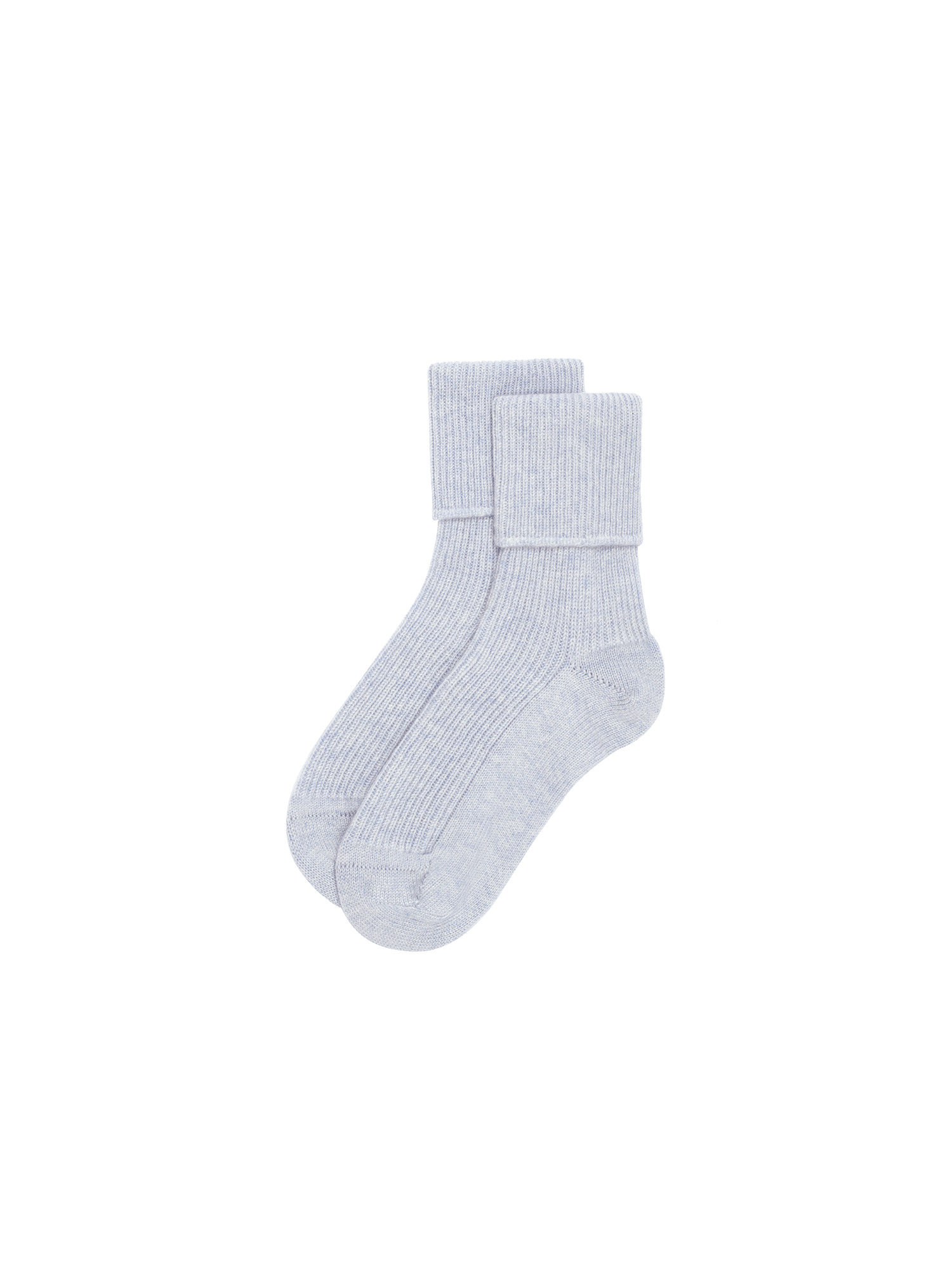 Cashmere Bed Socks - Pale Blue - 2