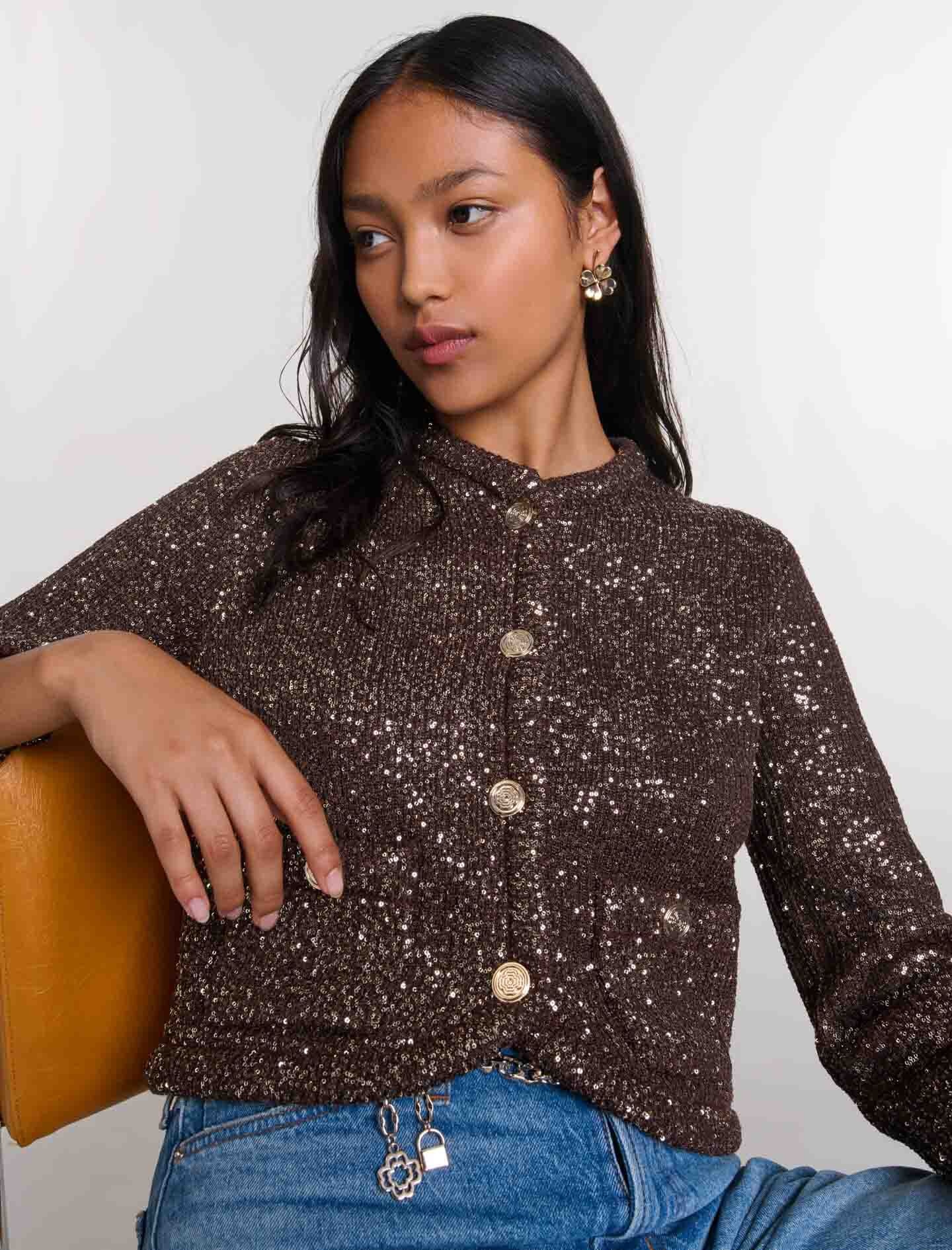 Sequinned cardigan - 8