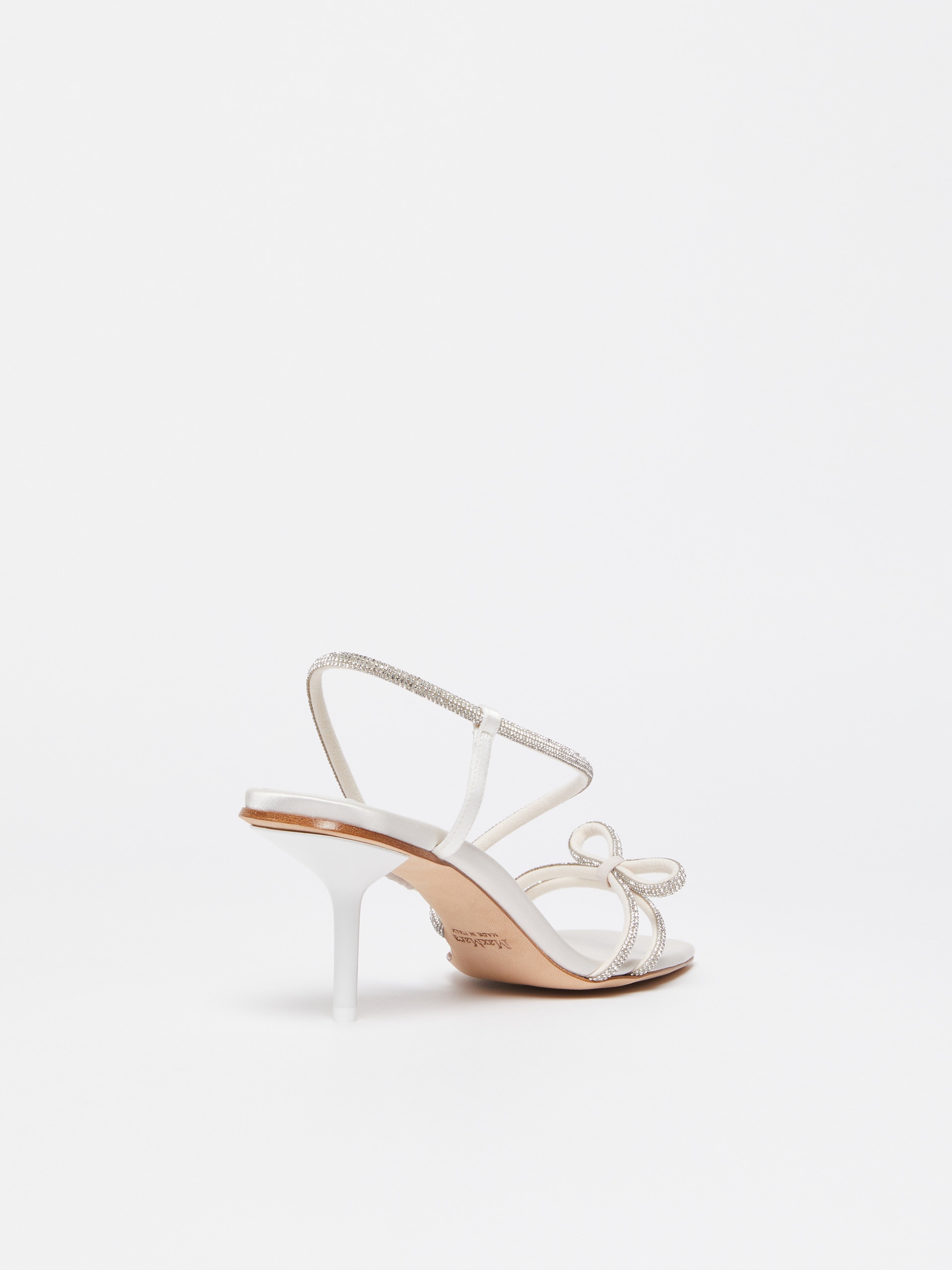 CRYSTALSANDAL Bow-adorned satin sandals - 3