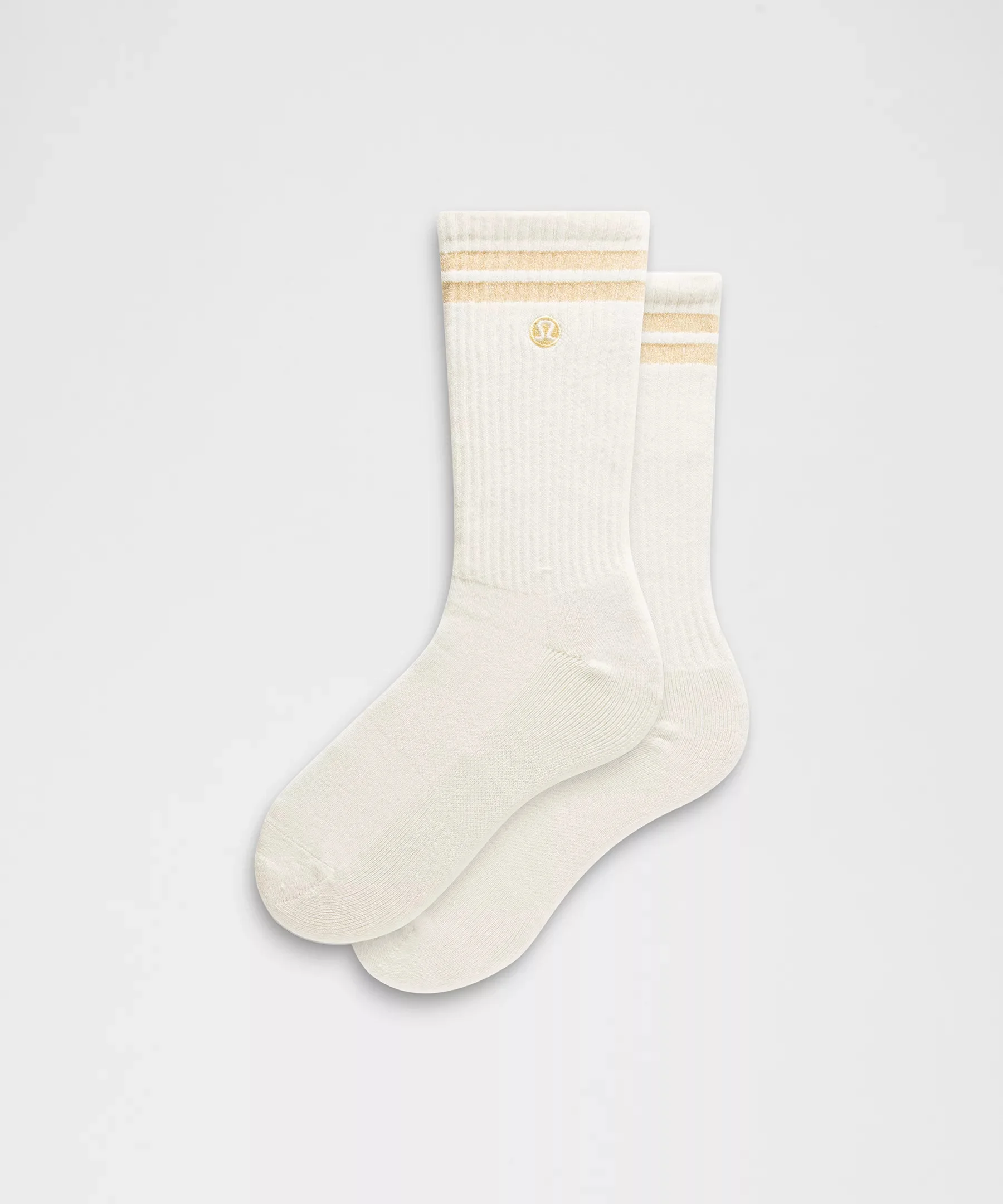 Unisex Daily Essential Crew Socks *Metallic Stripe - 1
