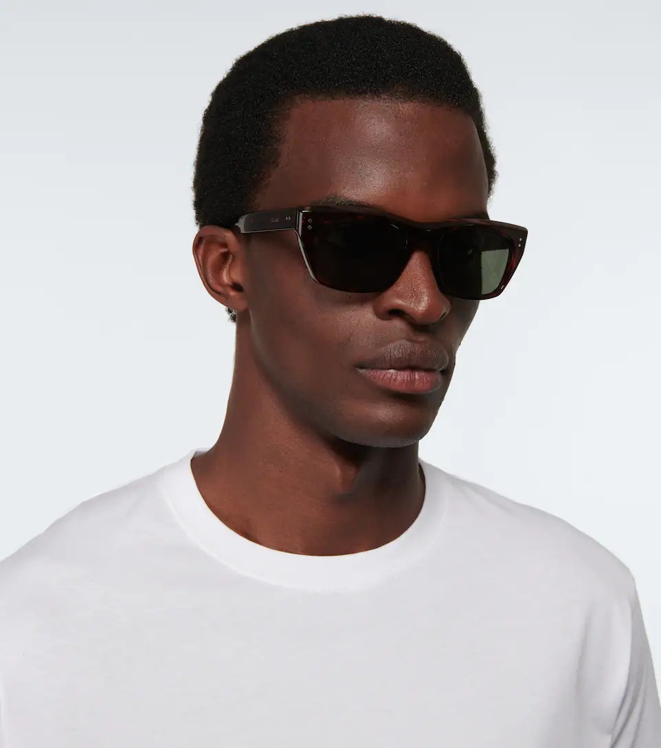 Rectangular acetate sunglasses - 3