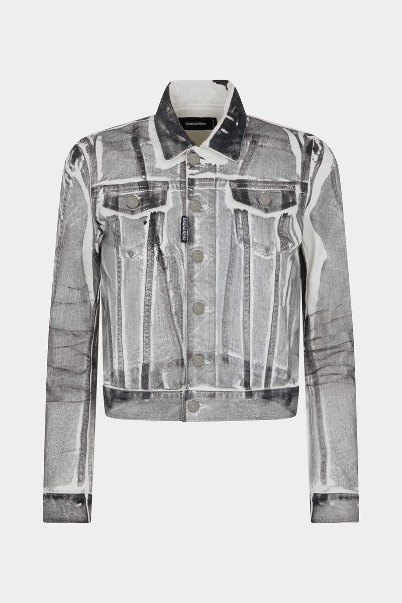 ICON WHITE COAL WASH DENIM JACKET - 1