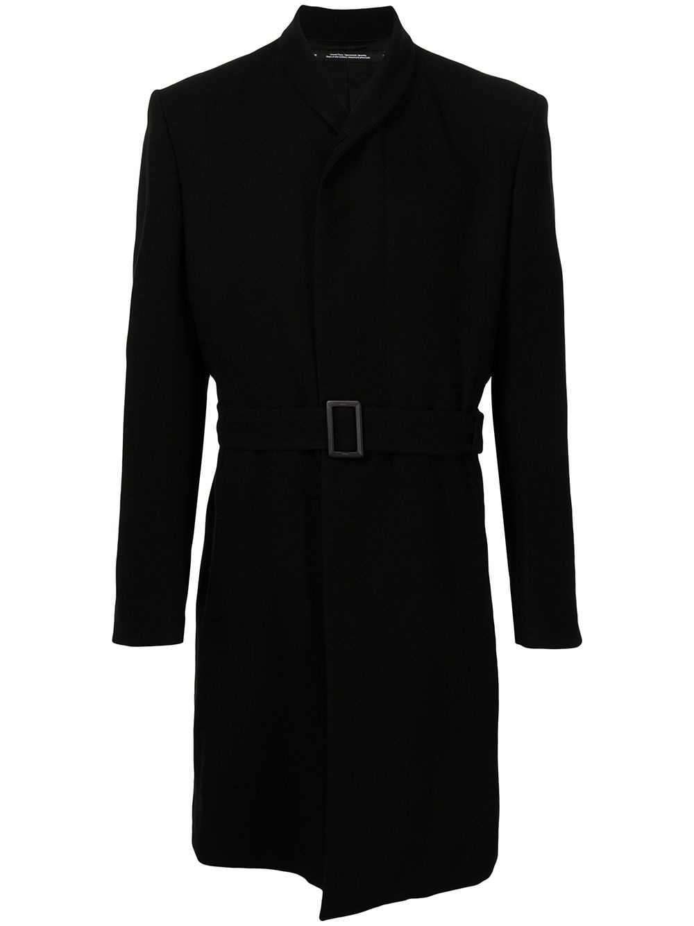 tailored belted wool coat - 1