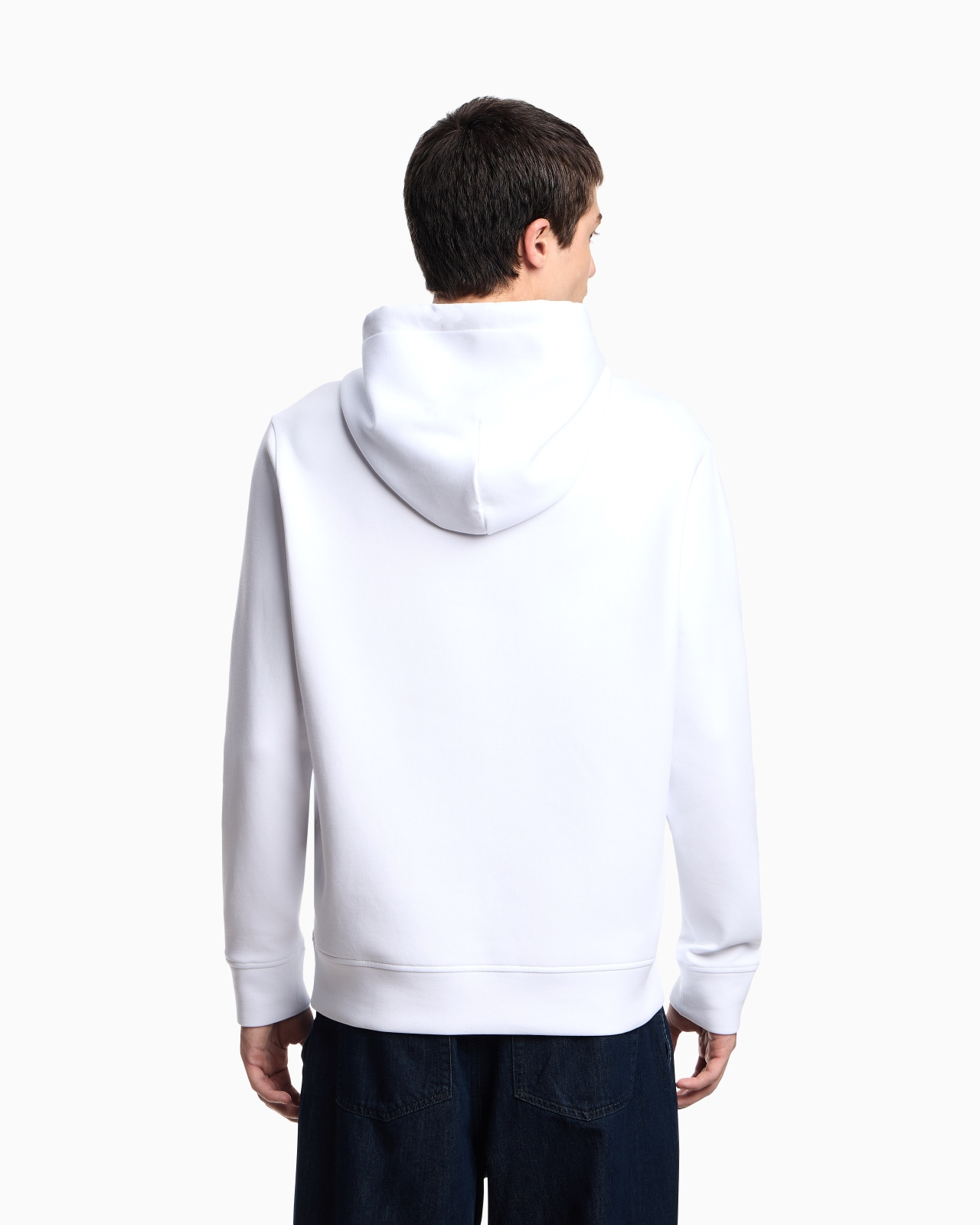 Hooded sweatshirt with micro logo patch - 3