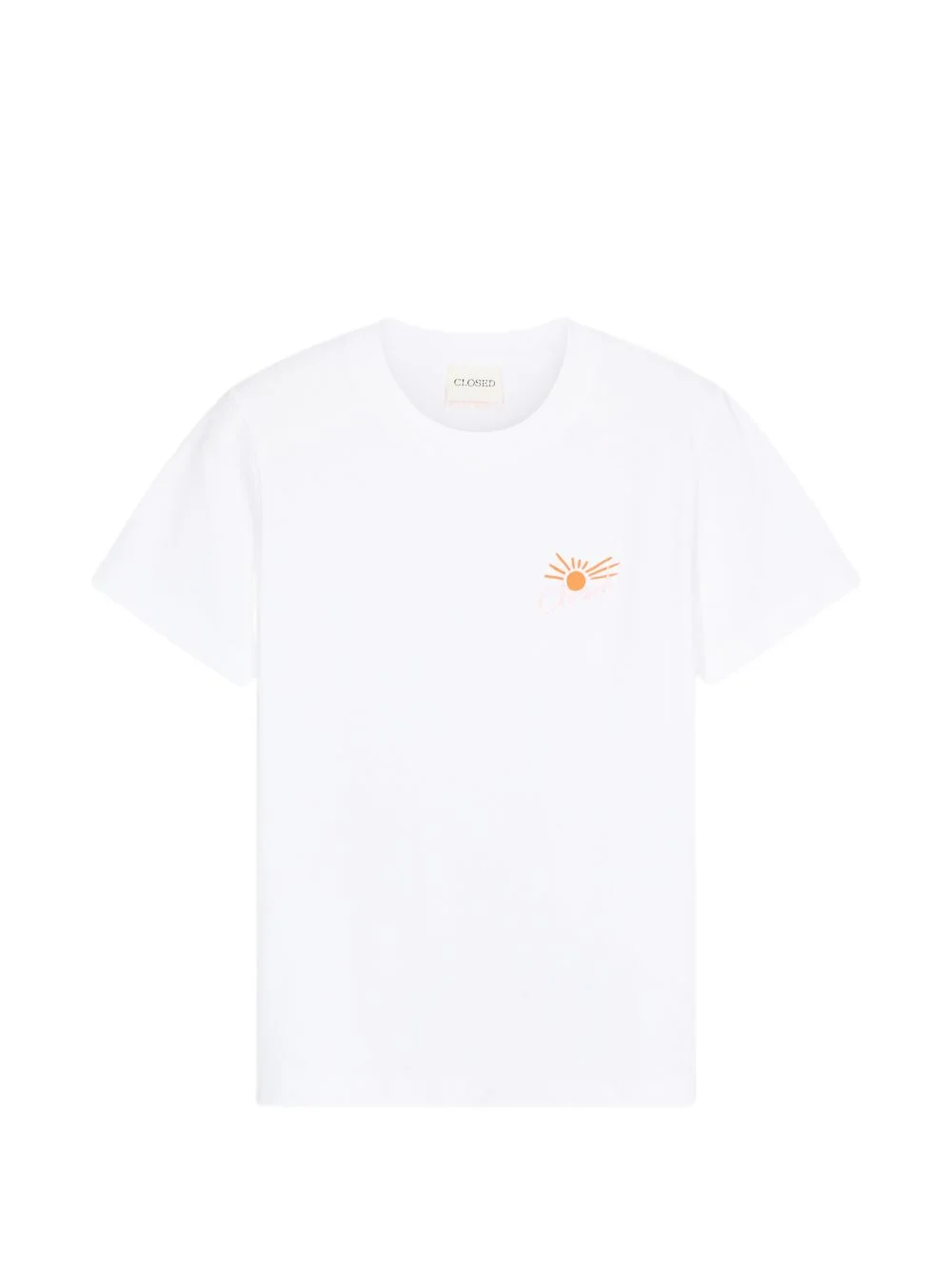 embroidered basic T-shirt - 1