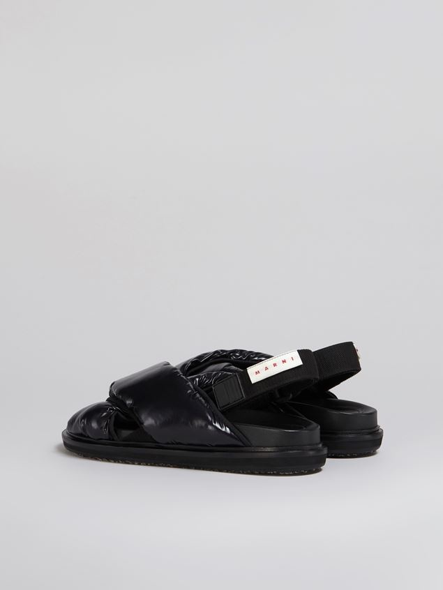 BLACK NYLON CRISS-CROSS FUSSBETT - 3