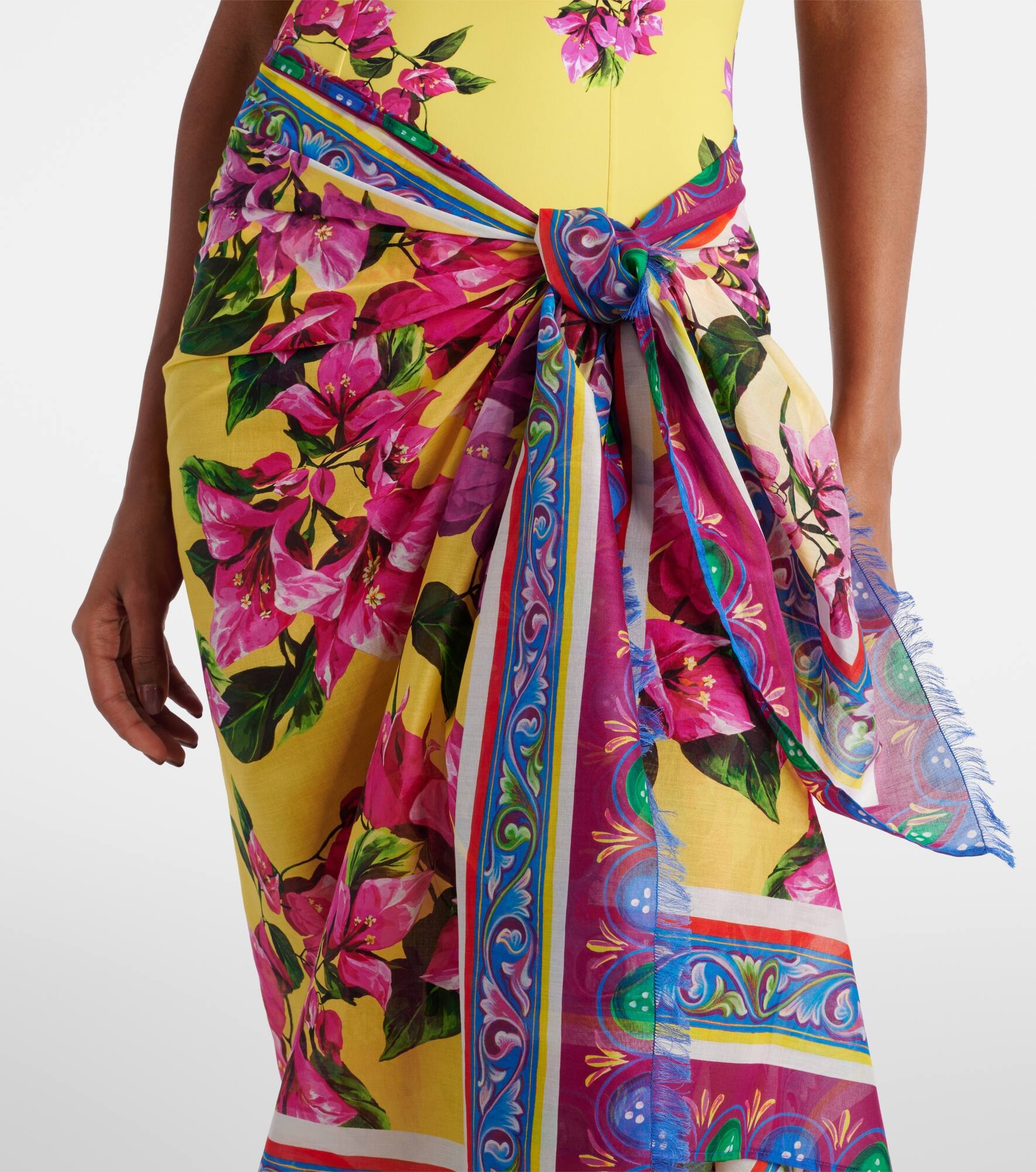 Floral cotton cover-up - 4