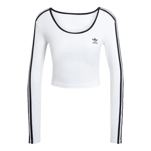 (WMNS) adidas Adicolor 3-Stripes Short-sleeved Top Asia Sizing 'White' JD4625 - 1