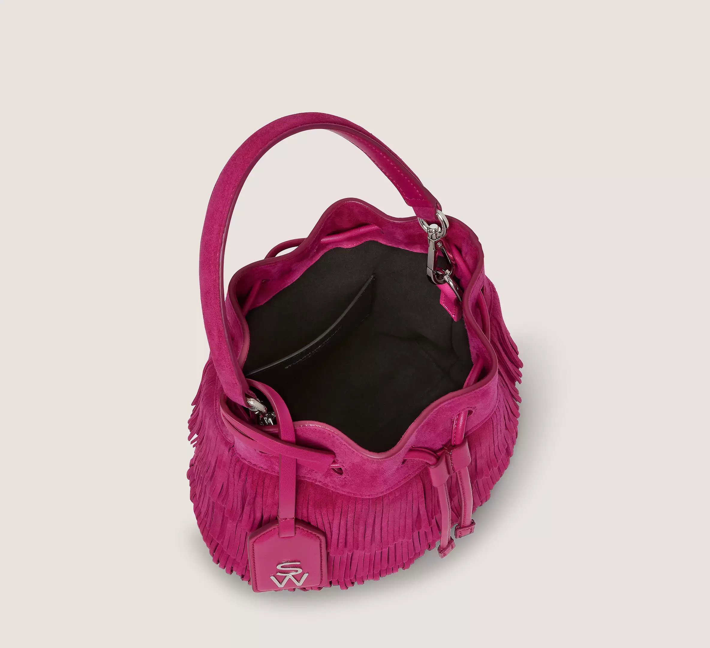 RAE FRINGE MINI BUCKET BAG - 3