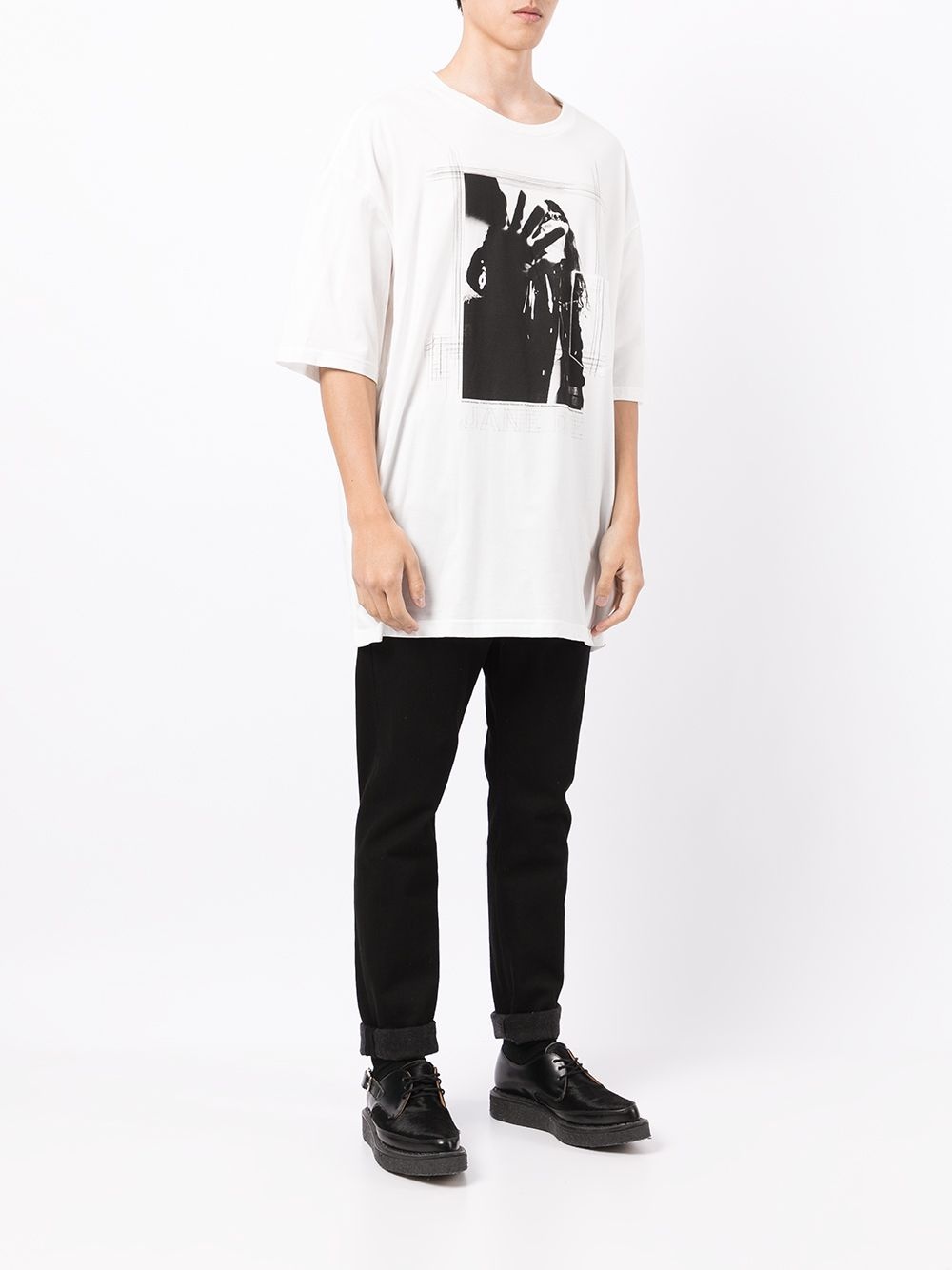 Camiseta oversized com estampa gráfica - 3