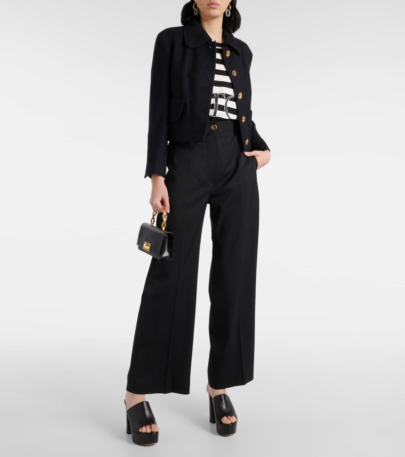 PATOU Mid-rise wool-blend straight pants outlook