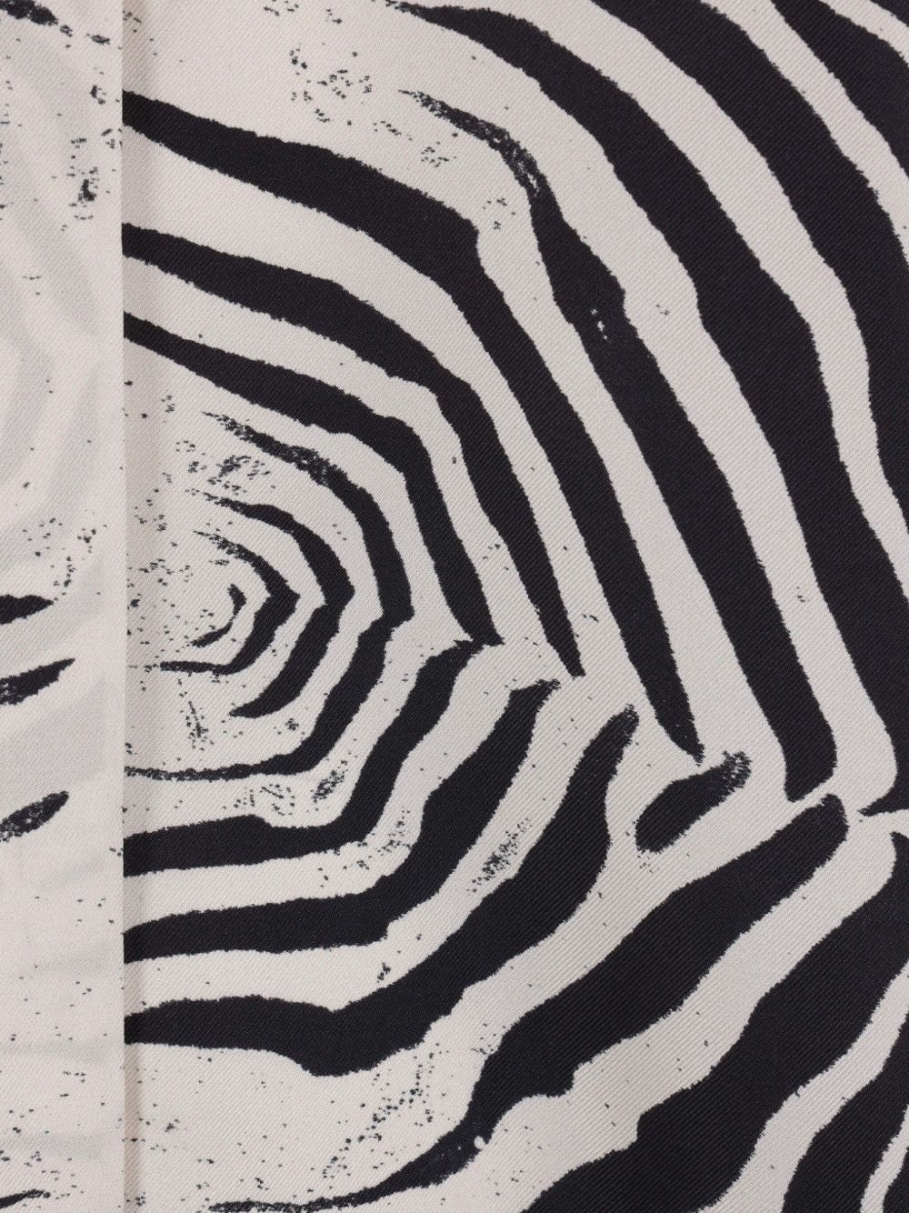 zebra-print shirt - 4