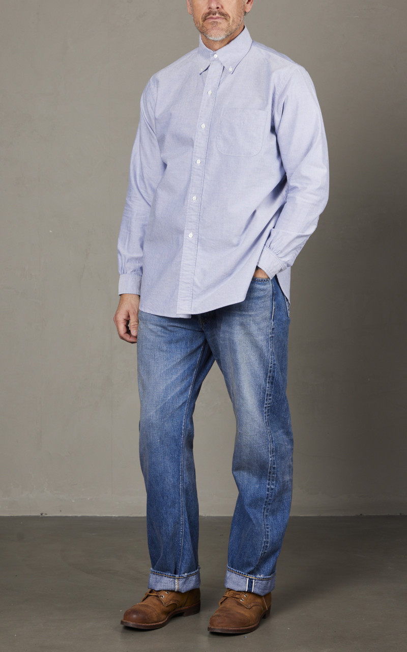FULLCOUNT LOT 4081 GOOD OLD B.D. SHIRT BLUE outlook