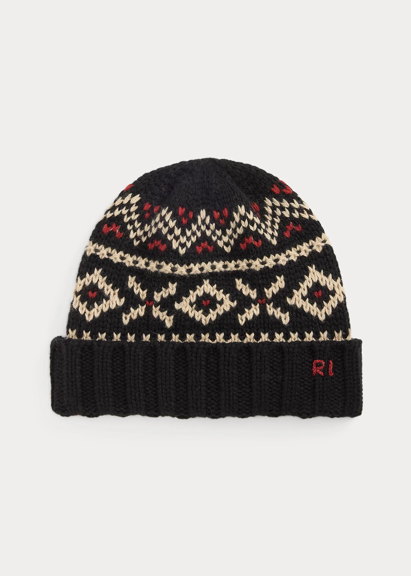 Patterned Wool-Blend Beanie - 1