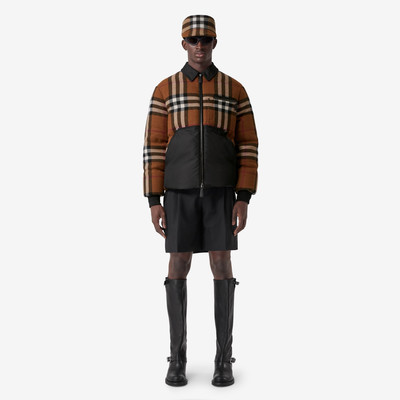 Burberry Exaggerated Check Wool Down-filled Jacket outlook