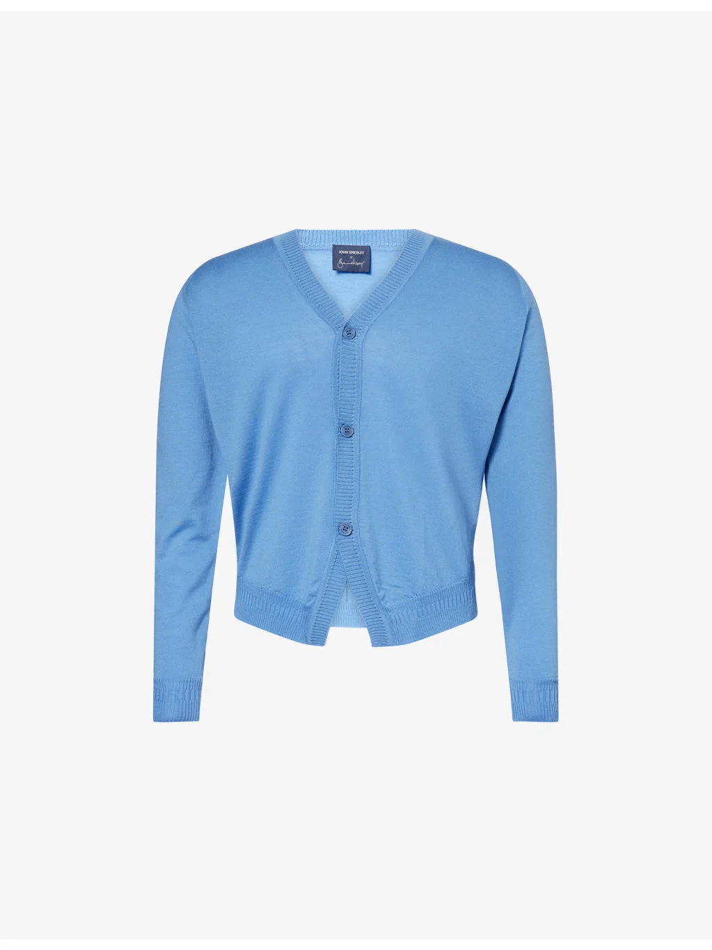 John Smedley X Bill Nighy V-Neck Merino Wool Cardigan - 1