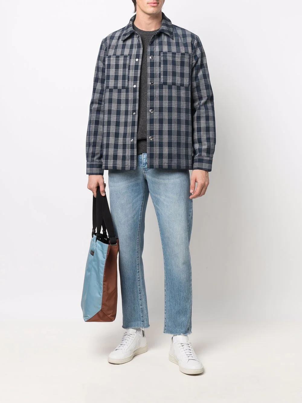 ribbed-knit crew neck sweater - 2