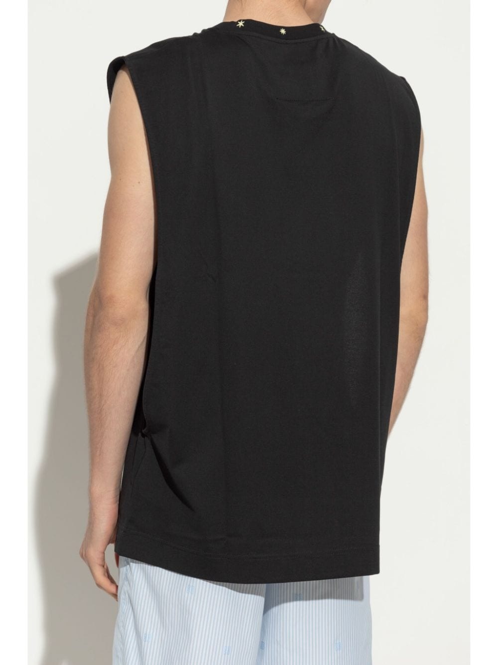 embroidery-detail vest - 4