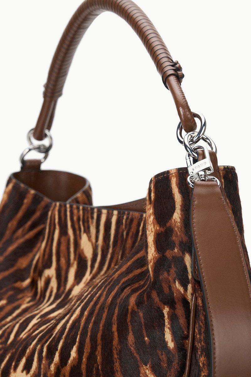STAUD PERRY HOBO LADY LEOPARD CACAO 5