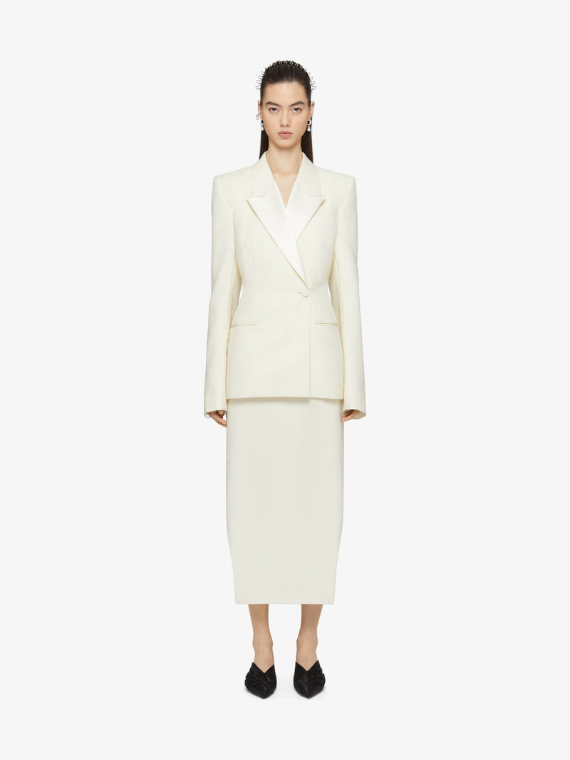 Givenchy SLIM FIT JACKET IN WOOL AND MOHAIR WITH SATIN COLLAR outlook