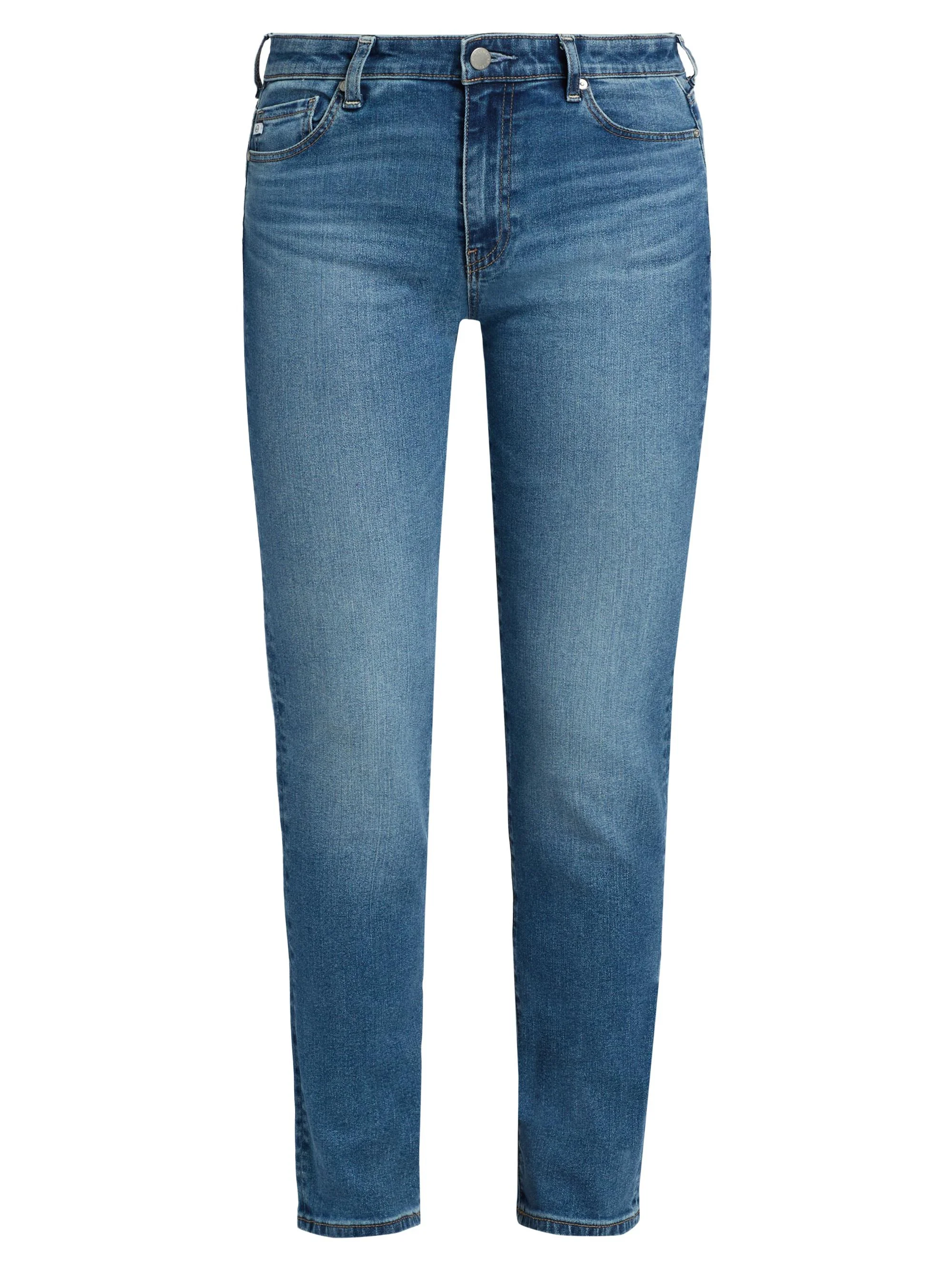 Women's Mari Whiskered High-Rise Straight-Leg Jeans - Charmed - 1