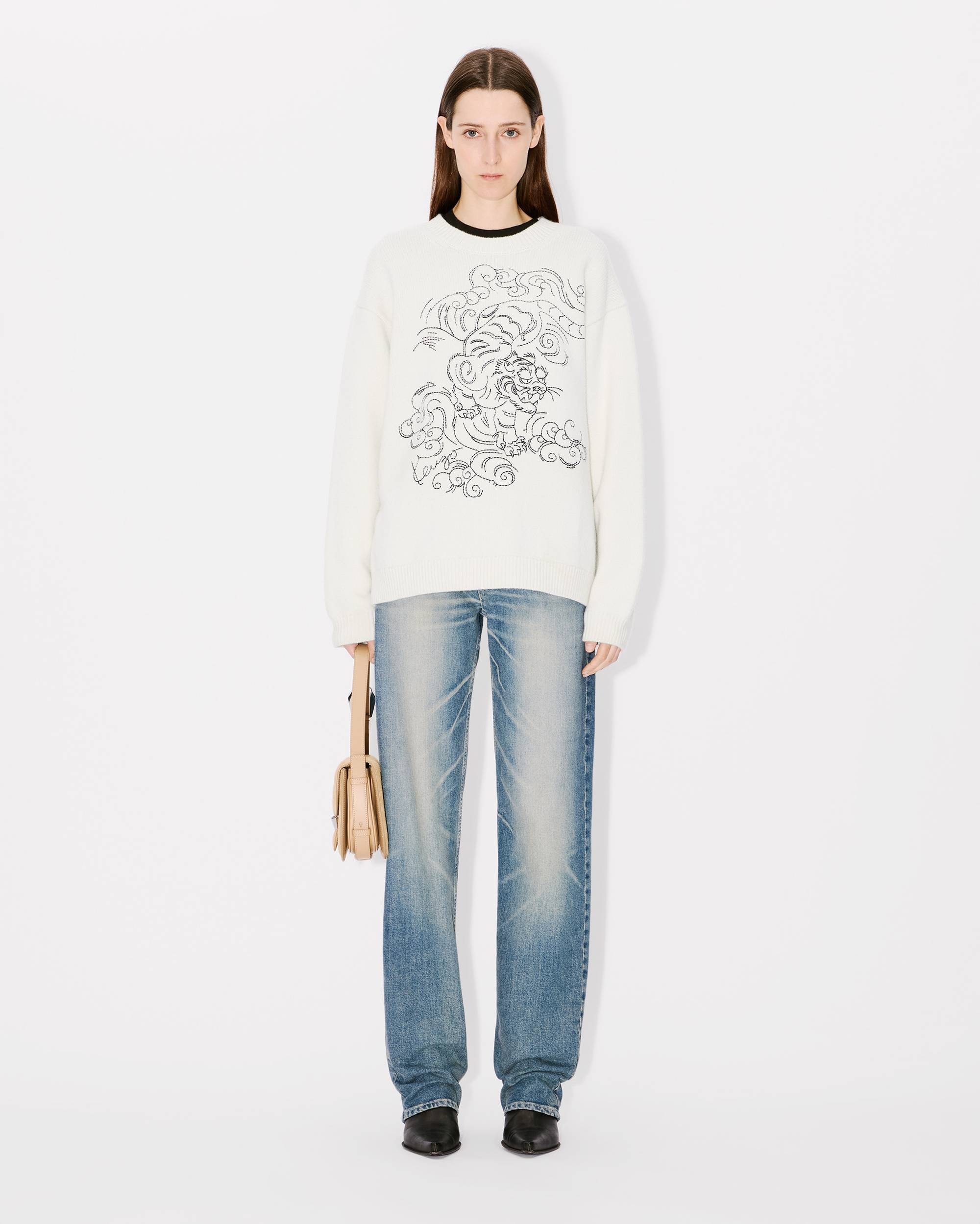 'KENZO Star Tiger' genderless embroidered wool jumper - 5