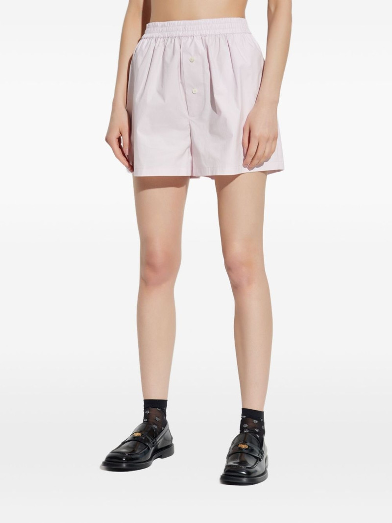 goose-embroidered shorts 3