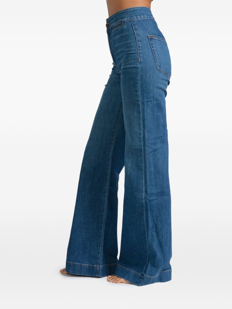 contrast-stitching jeans 3