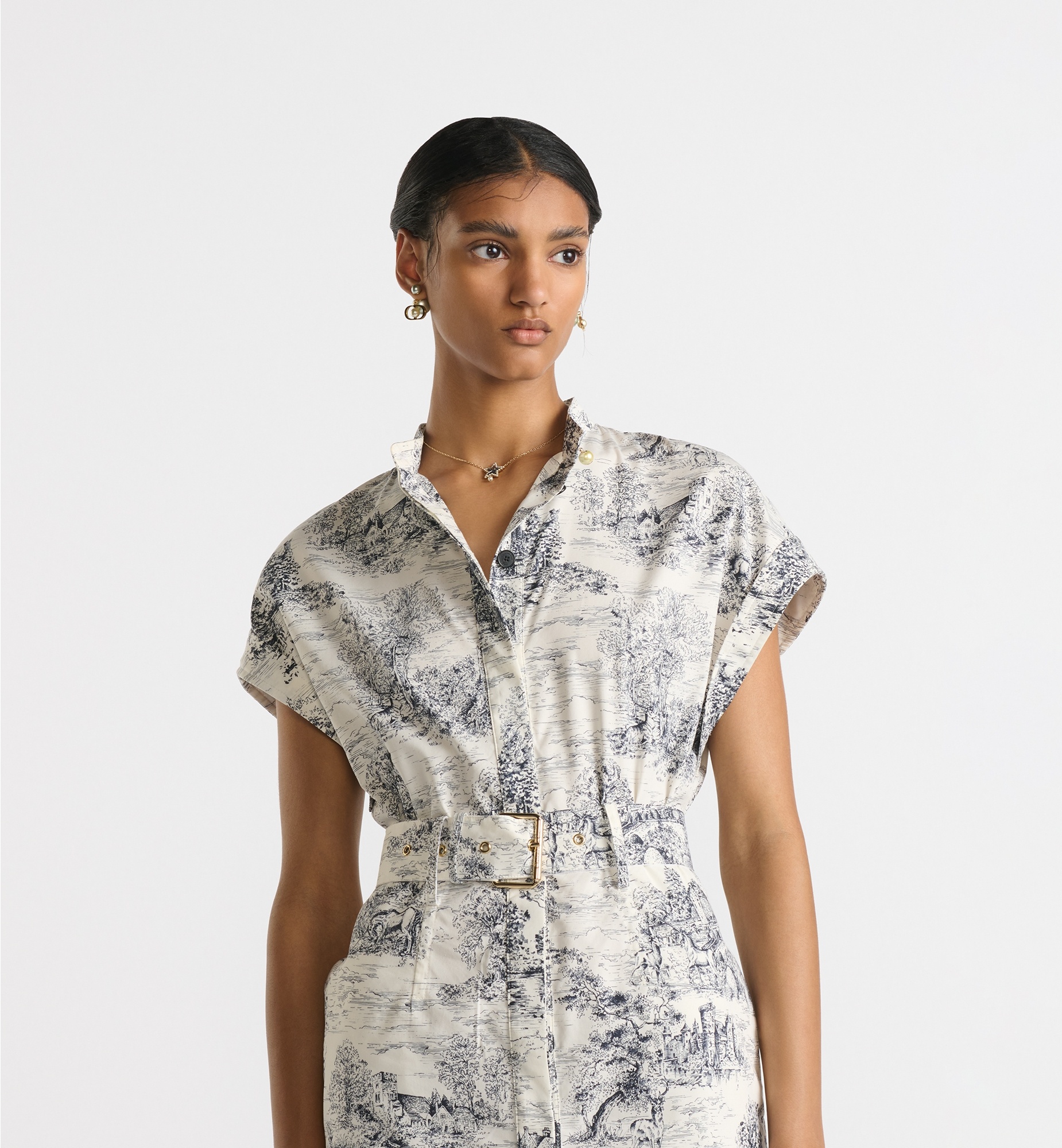 Dior MID-LENGTH SHIRTDRESS ディオールの期間限定割引 Dior Mid-Length Shirtdress | REVERSIBLE