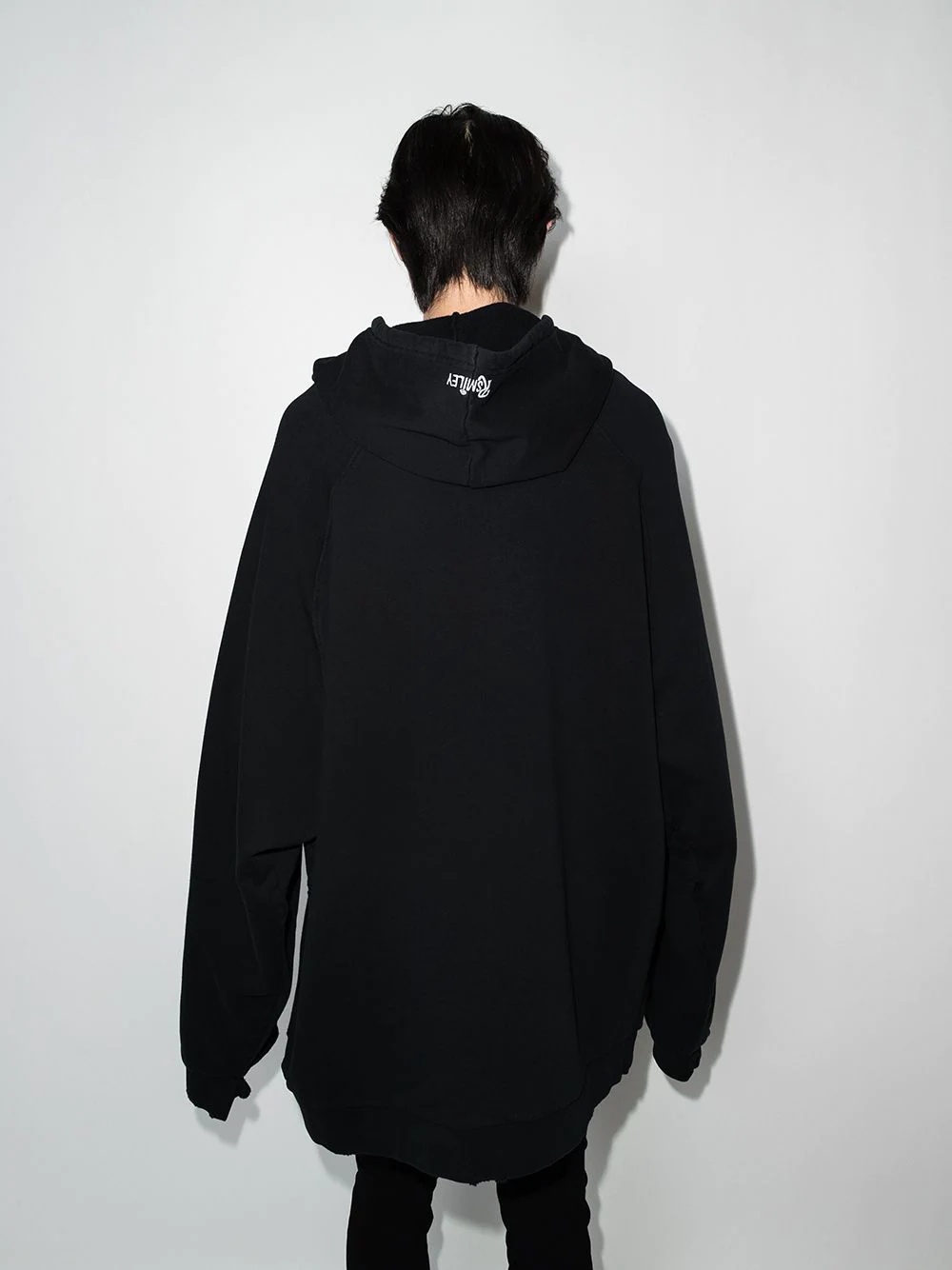 x Smiley oversized distressed hoodie - 3