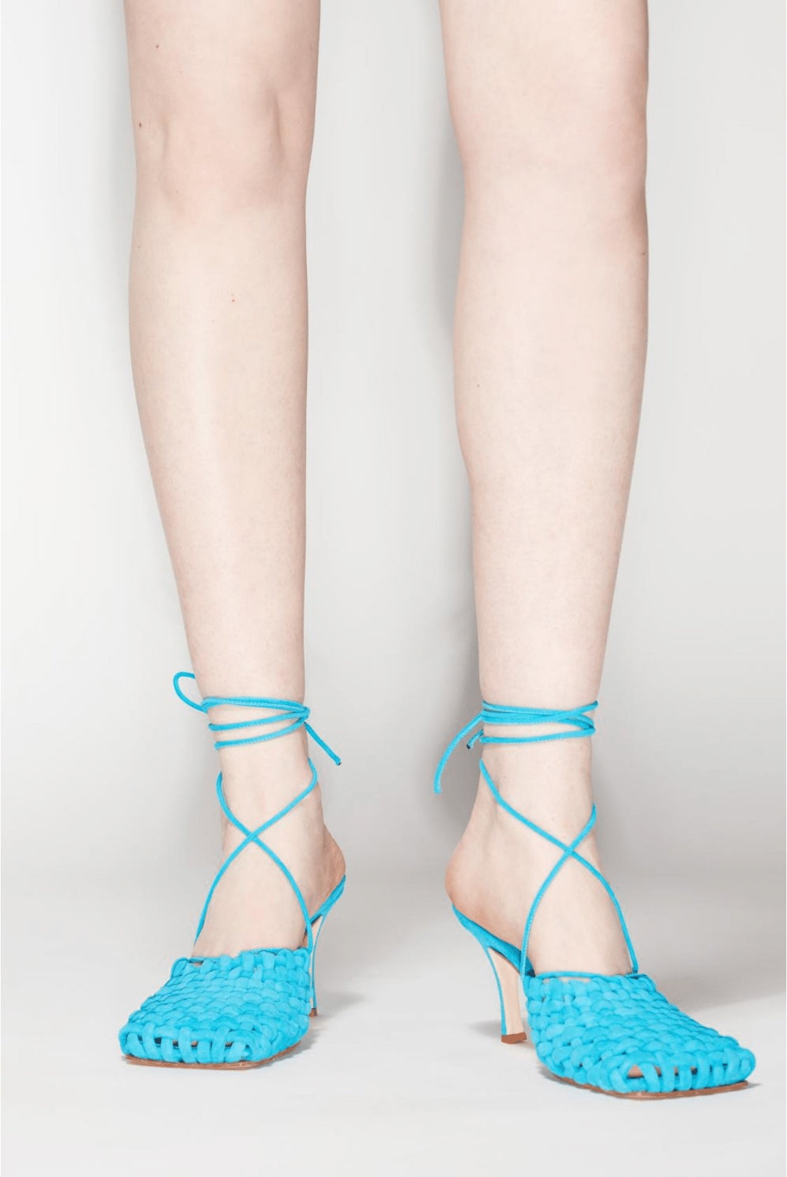 URSULA WEAVE SHOES TURQUOISE - 6