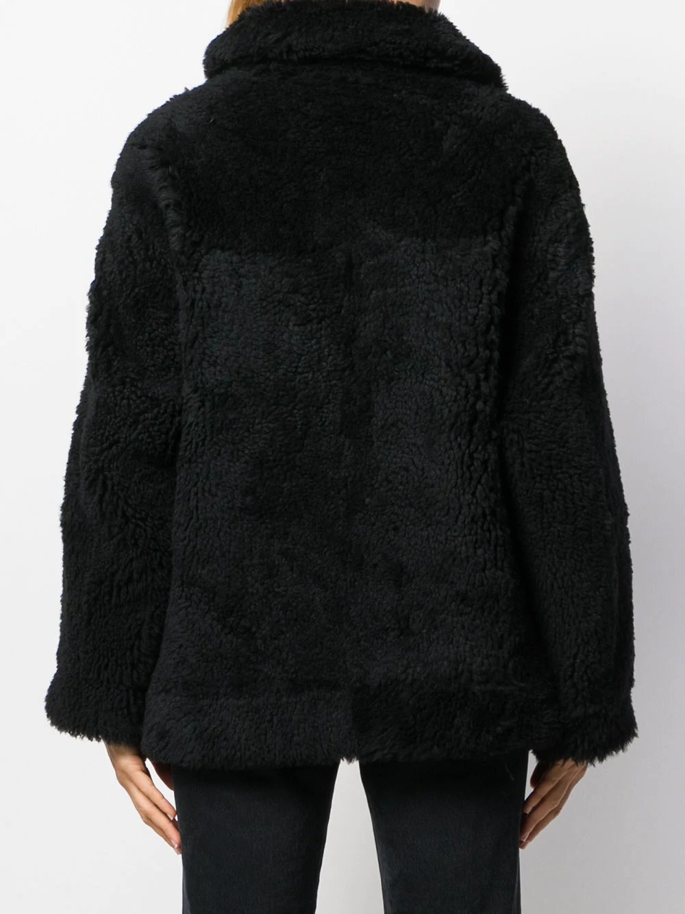 shearling bomber jacket - 4