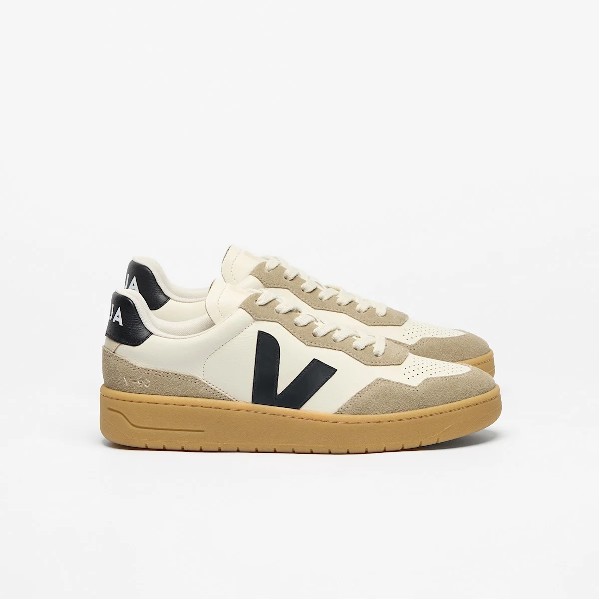 V-90 LEATHER PURE BLACK NATURAL - 1