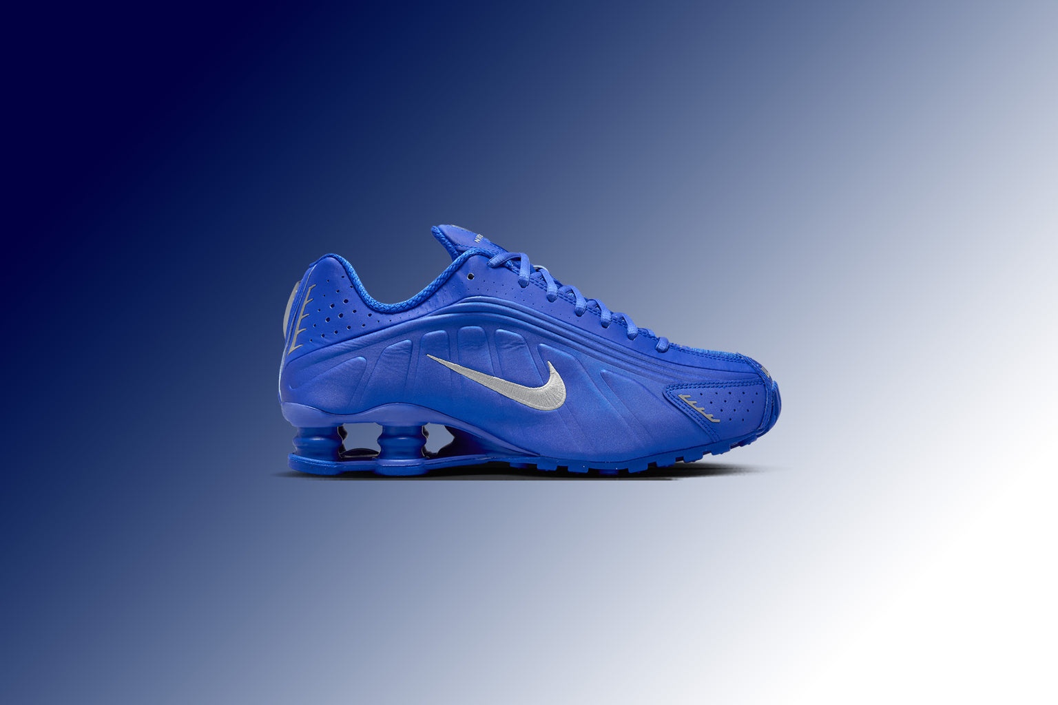 WOMEN'S SHOX R4 - RACER BLUE/METALLIC SILVER - 2