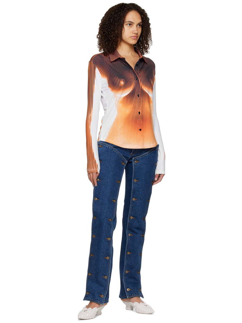 Y/Project graphic-print long-sleeve shirt outlook