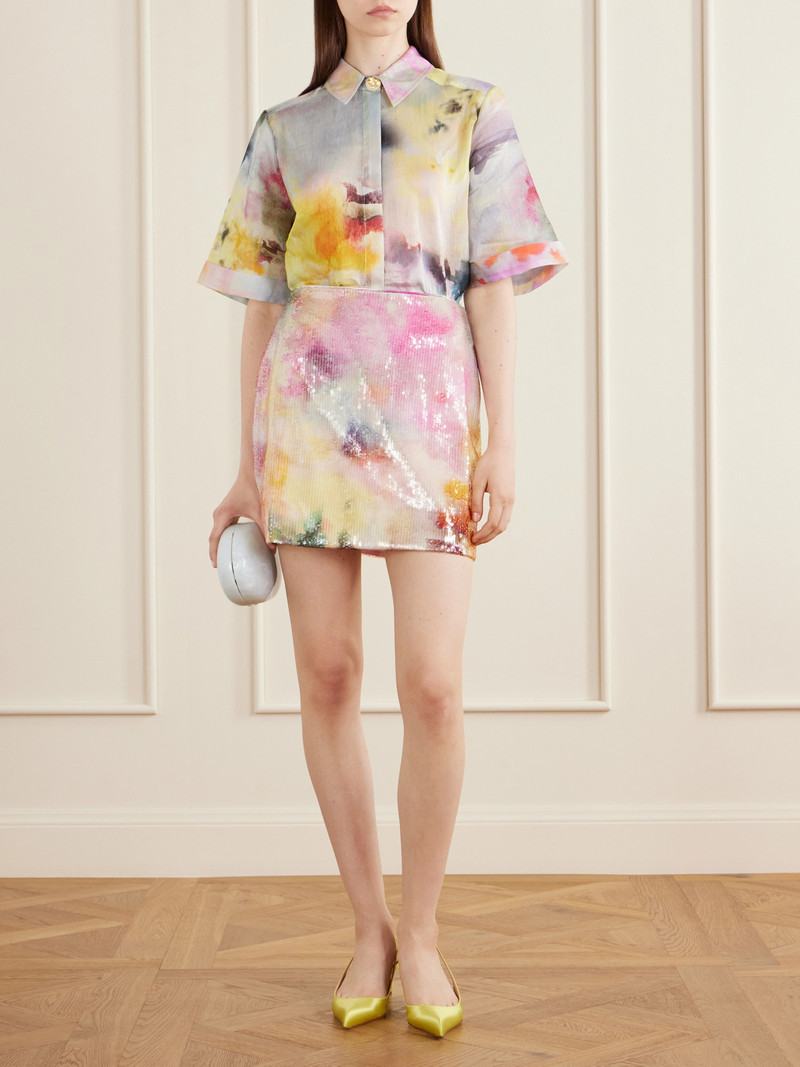 Aje. Adina Printed Lyocell-blend Shirt outlook