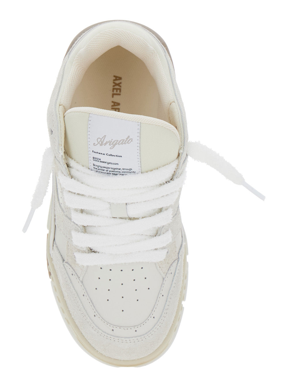 Axel Arigato Women 'Area Lo' White Low Top Sneakers With Logo Patch On The Tongue And Chunky Sole In - 4