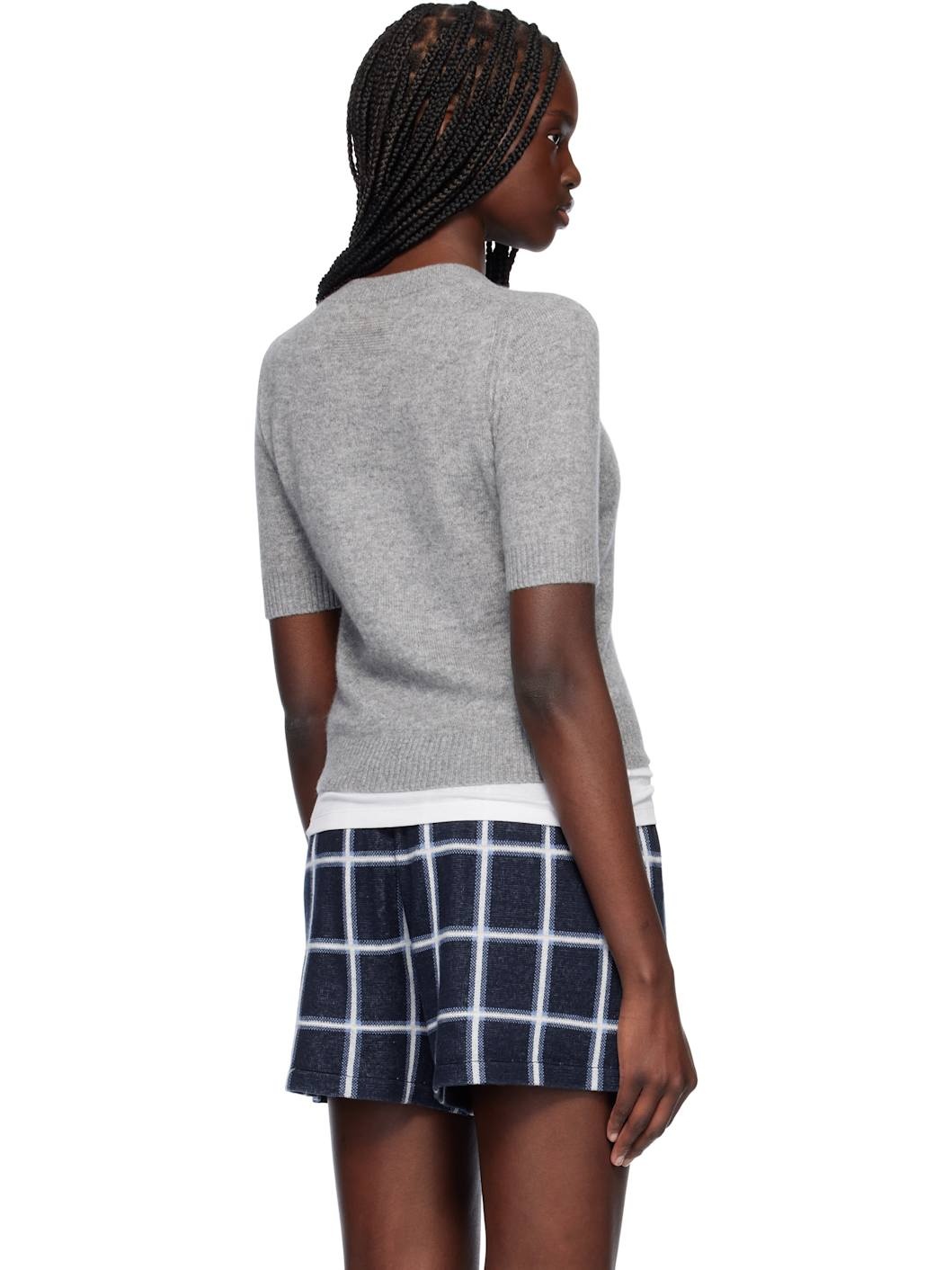 Gray Sweater T-shirt - 3
